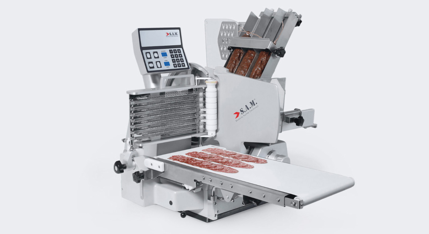 salami slicer/automatic sausage slicing machine /