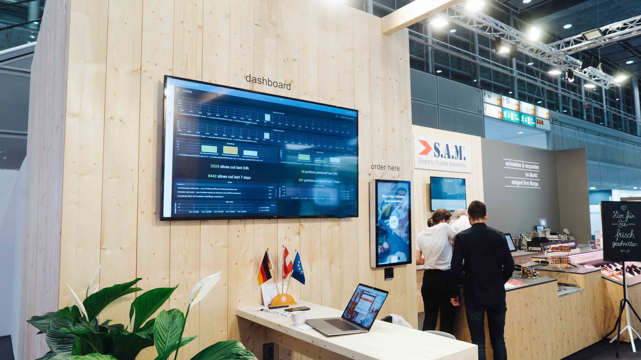 sam kuchler eurocis messestand, vernetzung, dashboard